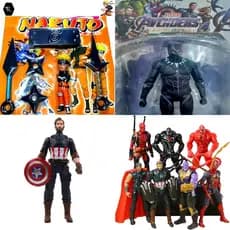 Kit Cartela Bonecos Animes 18cm