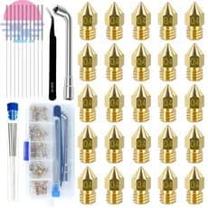 37Pcs Bicos De Impressora 3D Latão Resistente Ao Calor MK8 Extrusores Compatíveis Com Ender Série 3 SHOPSKC1099