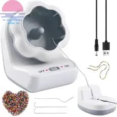 Giro Automático De Contas Elétrico Com Base De Barro 2 Agulhas Rápido SHOPSKC2615 Sem Esforço