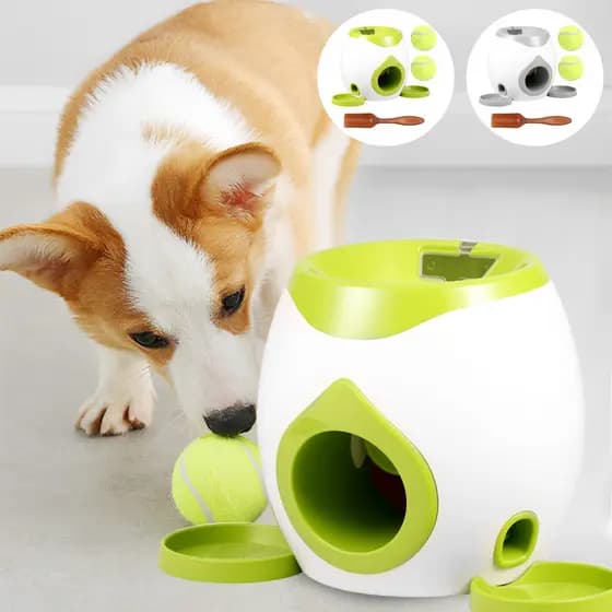 Máquina Lançadora De Bola De Cachorro Divertido Brinquedo Lançador Com Dispensador Automático Deleite SHOPSKC0461