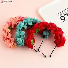 MIOSHOP Fita De Cabeça Feminina Flower Headband Ladies Girls Cabeleireiro Acessórios Festa De Casamento