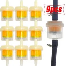 Para Motocicleta Scooter Dirt Bike-Acessórios Carros-Filtros De Combustível Gasolina-Filtro Universal De Óleo 9pcs