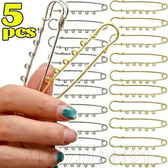 Alfinetes De Joias De Segurança DIY-Broche De Base Em Branco Com Furos-Pino Para Suprimentos-Broches Dourados E Prateado