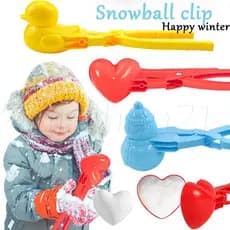 Bola/Coração Pato/Molde De Neve Em Forma/Clip Para Crianças Ao Ar Livre Com Alça/Creative Snowball Maker/Winter Children's Outdoor Toys