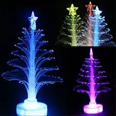 [Novo] Luz Que Muda De Cor Para Festa Árvore De Natal/Lâmpada Led Decorações Casa Presente De Ano De Fibra Óptica Colorida/De