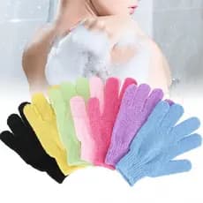 Luvas De Banho Com Cinco Dedos-Limpeza Para As Costas , Toalha-Esfoliante O Corpo , Profunda Do-Doméstico , Elástico , S