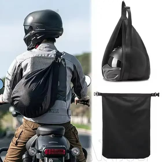 Bolsa Para Capacete De Moto-De Armazenamento De Grande Capacidade Portátil Equipamentos De Viagem Bagagem Antirroubo À P