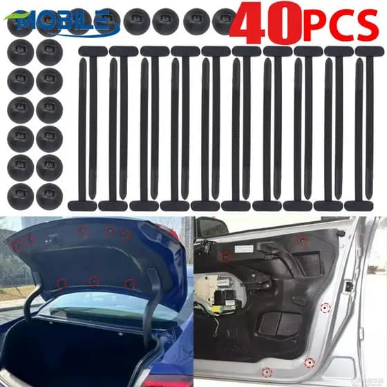 Abraçadeiras Automotivas Multifuncionais | Fivelas De Nylon De 9 Cm Para Forros De Porta-Malas/Protetores De Motor/Organ
