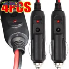 Adaptador De Alimentação Para Carro ABS Com Luz LED , Tomada Universal De 12V-24V Soquetes Profundos , Design Ergonômico