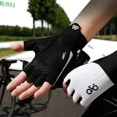 BLISS1 1 Par De Luvas De Ciclismo , Fitness Antiderrapantes Respiráveis Meio Dedo À Prova De Choque Que Absorvem O Suor