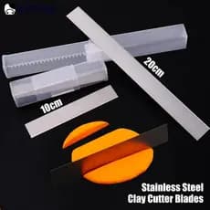 Quennana 10cm/20cm Lâminas De Corte De Argila De Aço Inoxidável Cerâmica Artesanato De Bricolagem Ferramentas Polimérica