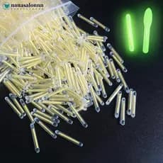 Codednsn 50/100 Unidades 2.2-4.5 Mm Luz Noturna Vara Flutuante De Pesca Luzes Brilho Escuro Útil Fluorescente Lightstick