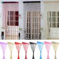 NAL Colorido Amor Romântico Padrão Linha Cortinas De Corda Cortina De Janela De Casa Para Enfeites De Sala De Estar