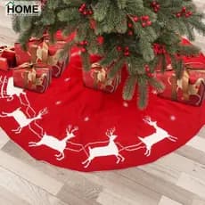 [Decorações Para A Festa De Natal/Tapete De Presente Não Tecido De Alce Multi-Estilo Idosos Decorativo De Piso Árvore Vermelha