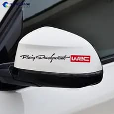 NOBELJIAOO 4 Pcs Carro WRC Maçaneta Da Porta Tigela Adesivo Rally Racing Stripe Decalques Do Adesivos De Vinil Tuning Au