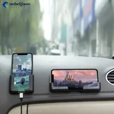 NOBELJIAOO Suporte De Telefone Celular Para Carro Acessórios Interiores De Exibição GPS Multifuncional Estilo Autoadesiv