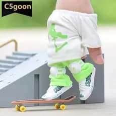 C5GOON Mini Skate De Dedo Conjunto De Com Calças E Sapatos Festa De Halloween Favorita Jogo De Aniversário Infantil Brinquedos C1L7