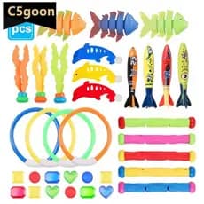 Children's Pool Diving Toy Dive Around Seaweed Gems Treasure Hunt Water Toy