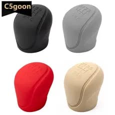 C5GOON Universal 6 Velocidades Carro Silicone Botão De Mudança De Engrenagem Capa Antiderrapante Alça Capas Protetoras A