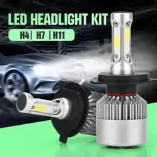 Farol H4/H7/H11 36W 16000LM LED 6000K Luz Branca Para Carro