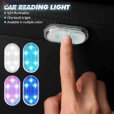 Juliefashion Sem Fio Leds Luz Interior Lâmpada LED Magnética De Teto Do Carro Leitura Decorações Telhado Ímã Iluminação