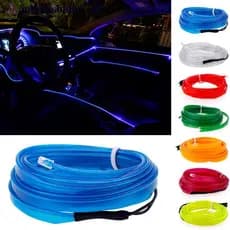 JULIEFASHION 1M 12V LED Lâmpada De Luz Para Carro Auto Interior Atmosfera Decorativa Faixa De Fio I7R8