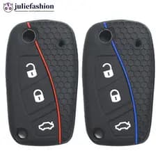JULIEFASHION Capa Para Chave De Carro , Suporte Remota De Silicone Fiat Stilo , Grande Punto , Alto-Falante , Bravo , Li