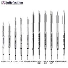JULIEFASHION C210 C245 C115 Pontas De Ferro De Solda Substituição De Núcleo De Aquecimento Sem Chumbo Compatíveis Com JB