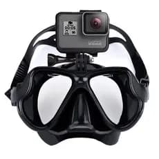 Máscara Subaquática De Mergulho Óculos Snorkel Com Suporte Para Montagem De Câmera GoPro