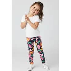 Legging Infantil Feminina Cotton Rotativo Flores
