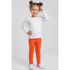 Legging Bem Vestir Infantil Feminina Laranja