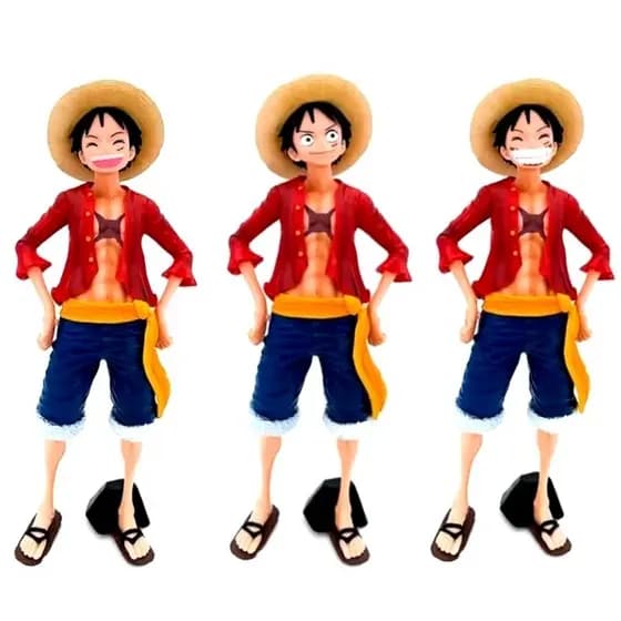 Action Figure One Piece Luffy, colecionáveis, bonecos, anime, mangá, desenho