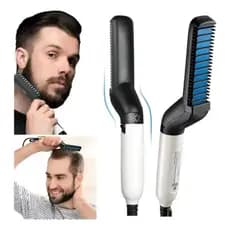 Prancha Alisadora Escova Modeladora Barba Cabelo Masculino 1