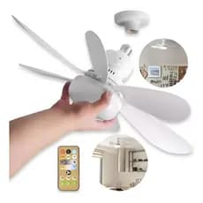 Lâmpada Ventilador Ajustável De Teto C/ Led Bivolt Qualida