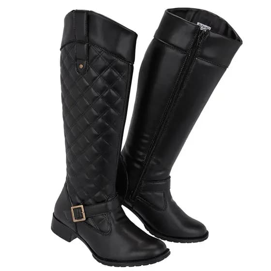 Bota Feminina Montaria Cano Alta Confortavel