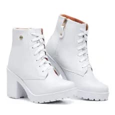 Bota Feminina Coturno Tratorada Confortavel Blogueira