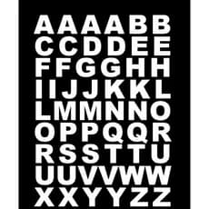 Cartela adesiva de  letras 4cm cada