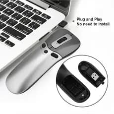 2.4G Apresentador Sem Fio Mouse Giroscópio Detecção 6D Multifuncional Ar Laser Para PPT Controle Remoto Pres