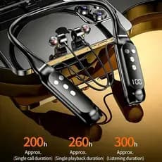 Fones De Ouvido Sem Fio Bateria Longa Auriculares Alta Qualidade Neckband Bluetooth Fone Com Microfone Suporte Para Cart