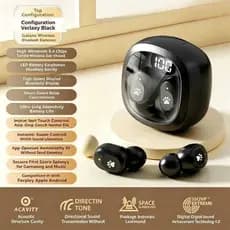 Mini Fones De Ouvido Invisíveis HIFI Estéreo Com Redução De Ruído E Microfone Embutido