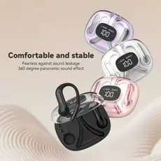 Fones De Ouvido Sem Fio Bluetooth HiFi Bass Digital LED Power Display ANC Com Cancelamento De Ruído Esportes TWS Ear-Hoo