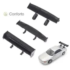[EruditeCourtB] 1 : 64 Modelo De Carro Cauda Spoiler Traseiro Asa Pequeno DIY Peça Modificada Para Corrida [Novo]