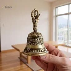 [EruditeCourtB] Retro Cobre Sinos De Vento Artesanato Em Latão Fundição Caindo Idéias De Bronze Tibetano Pingente De [No