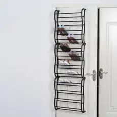 Organizador Sapateira Vertical Porta/Parede p/ 36 Pares de Tênis e Calçados em Metal