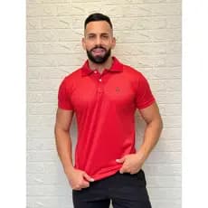 KIT COM 2 Camisas Polo Masculina em Piquet com Gola Listada