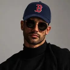 Boné Boston   Aba Curva Ajustável Unisex Masculino Feminino Estilo Casual e Streetwear