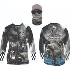 camisa camiseta DOURADO TAMBAQUI tilapia traira time  pesca uv bandana e nome gratis ref52