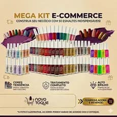 KIT 50 unidades Esmaltes Diferentes Novo Toque