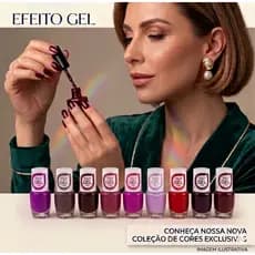 Esmaltes EFEITO GEL. secagem sem cabine,  escolha seu Novo Toque profissional.