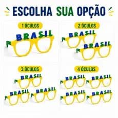 Óculos Divertido Brasil Copa do Mundo